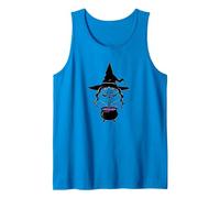 Mystical Witch Brewing Spells Halloween Enchantment Tank Top, Men, Sapphire, XL