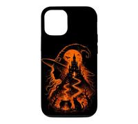 Mystical Witch Halloween Gothic Moon Cat Women's Case for iPhone 12/12 Pro