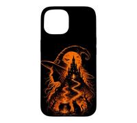 Mystical Witch Halloween Gothic Moon Cat Women's Case for iPhone 15
