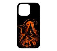 Mystical Witch Halloween Gothic Moon Cat Women's Case for iPhone 15 Pro Max