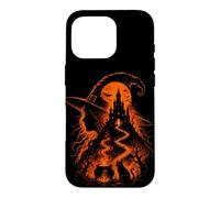 Mystical Witch Halloween Gothic Moon Cat Women's Case for iPhone 16 Pro