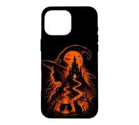 Mystical Witch Halloween Gothic Moon Cat Women's Case for iPhone 16 Pro Max