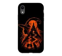Mystical Witch Halloween Gothic Moon Cat Women's Case for iPhone XR