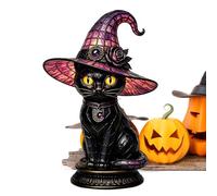 Mystical Witch Hat Table Lamp Glass Look Shatterproof USB Powered Warm Glow