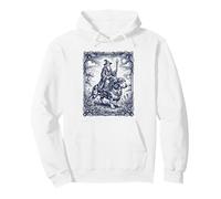 Mystical Wizard Riding Dachshund Dog Fantasy Art Pullover Hoodie