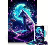 Mystical Wolf Adult Jigsaw Puzzles 1000 Pieces Mind Exercise Toy Calming Play Design Assembly Amazing Present (50x75cm)