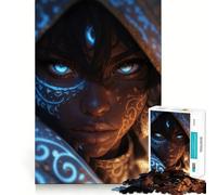 Mystical Woman Portrait 1000 Piece Jigsaws for Adults Puzzle Focus Brain Toy Quiet Fun Tight Edge Santa Wish Item (50x75cm)