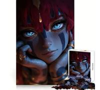 Mystical Woman Portrait Jigsaw Puzzle for Adults 1000 Pieces Intellect Toy Peaceful Fun Precise Cut Santa Wish List (38x26cm)
