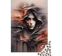 Mystical Woman Portrait Jigsaw Puzzles for Adults Interesting Puzzles 1000 Pieces Impossible Puzzle for Adults Gifts 38x26cm/1000pcs
