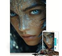 Mystical Woman with Feathers Jigsaw Puzzles for Adults 1000 Piece Reason Skill Toy Anxiety Relief Exact Cut Elegant Gift (50x75cm)