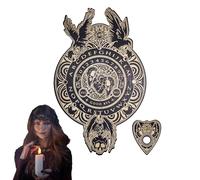 Mystical Wooden OuijaBoard, DivinationBoard with lifetrees, Eagle, Skull, Spirit PendulumWitchcraft Supplies for Metaphysical Theme Party and Decoration