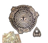 Mystical Wooden OuijaBoard, DivinationBoard with lifetrees, Eagle, Skull, Spirit PendulumWitchcraft Supplies for Metaphysical Theme Party and Decoration