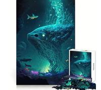 Mystical Worlds Ocean Jigsaw Puzzle for Adults 1000 Pieces Intellect Toy Peaceful Fun Precise Cut Santa Wish List (38x52cm)