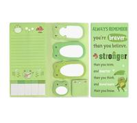 MystiCharm Frog Gifts Inspirational Emotional Support Positive Affirmation Thoughtful Spiritual Motivational Sentimental Thinking of You Proud of You Cheer Up Sticky Notes Set Gifts for Women Men