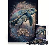 Mysticism Turtle 1000 Piece Jigsaw Puzzles for Adults Jigsaw Logic Sense Toy Leisure Fun Smooth Edge Heartfelt Gift (38x26cm)