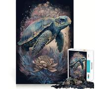 Mysticism Turtle 1000 Piece Jigsaw Puzzles for Adults Jigsaw Logic Sense Toy Leisure Fun Smooth Edge Heartfelt Gift (38x26cm)