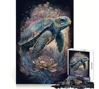Mysticism Turtle Jigsaw Puzzle for Teenagers 1000 Pieces Memory Gain Calm Relax Design Assembly Classic Gift (38x52cm)