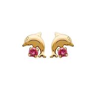 Mystigold Dolphin Earrings Sterling Silver Hypoallergenic Rhodium Plated or 18K Gold Plated Statement Earrings for Women Girls Summer Hawaiian Theme, Standard, Sterling Silver, No Gemstone