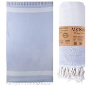 MyStilo 100% Recycled Cotton Hammam Towel (Silver Grey)