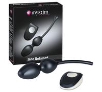 Mystim Jane Untamed - vibrating Ben Wa ball duo (black)