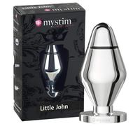 mystim Little John - small electro anal plug (silver)