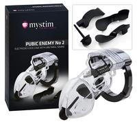 Mystim Pubic Enemy No 2 - Electro Male Chastity Cage