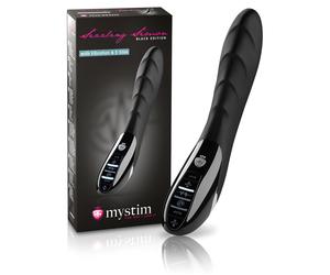 Mystim Sizzling Simon - Electro-Stimulating Vibrator (Black)