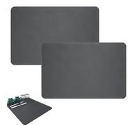Mystiqut 2PCS Draining Board Mats, Kitchen Super Absorbent Mat, Folding Dish Countertops Drainer Mat Anti-Slip for Drying Sink Coffee Mat,(VDBSNSHG)