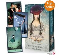 Mystische Momente (Oracle of Mystical Moments): Dekorative Box mit Silberprägung, 52 Inspirationskarten und Booklet, ca. 60 Seiten