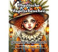 Mystische Vogelscheuchen: Grayscale-Malbuch mit 74 kunstvollen Halloween-Motiven voller Magie und Fantasie