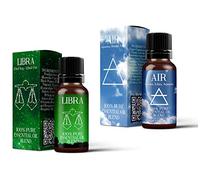 Mystix London | Air Element & Libra Zodiac Sign - Astrology Essential Oil Blend Twin Pack (2x10ml) - for Diffusers, Aromatherapy & Massage Blends | Perfect as a Gift | Vegan, GMO Free