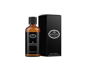 Mystix London | Aphrodisiac Essential Oil Blend 100ml | Cedarwood | Lavender | Orange | Patchouli | Ylang Ylang | Sensual Aromatherapy Oil | For Diffusers & Massage | Vegan, GMO Free