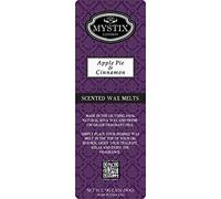 Mystix London | Apple Pie & Cinnamon - Wax Melts Clamshell 90g (10 Cubes) | 100% Natural SOYA Wax | Long-Lasting Fragrance for Aromatherapy & Soothing Atmosphere