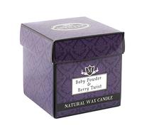 Mystix London | Baby Powder & Berry Twist - Scented Candle Large 29cl | Best Aroma for Home, Kitchen, Living Room and Bathroom | Perfect as a Gift | Reusable Glass Jar