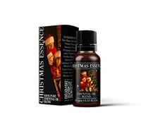 Mystix London | Christmas Essence Essential Oil Blend 10ml | Cedarwood | Cassia | Clove | Nutmeg | Pine | Lemon | Orange | Peppermint | Festive Spiced Citrus Aromatherapy Oil | Vegan, GMO Free