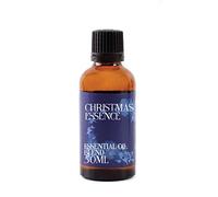 Mystix London | Christmas Essence Essential Oil Blend 50ml | Cedarwood | Cassia | Clove | Nutmeg | Pine | Lemon | Orange | Peppermint | Festive Spiced Citrus Aromatherapy Oil | Vegan, GMO Free