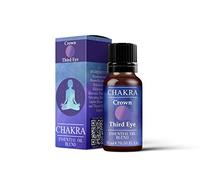 Mystix London | Crown Third Eye Chakra Essential Oil Blend 10ml | Frankincense | Helichrysum | Pine | Rosewood | Thyme | Meditative Aromatherapy Oil | for Diffusers & Rituals | Vegan, GMO Free