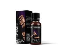 Mystix London | Decisiveness Essential Oil Blend 10ml | Basil | Clary Sage | Lemon | Patchouli | Peppermint | Aromatherapy Oil | Crisp Herbal Fragrance | for Diffusers & Massage | Vegan, GMO Free