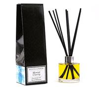 Mystix London Essential Oil Reed Diffuser | Mental Clarity Blend | Refreshing Aromatherapy for Focus & Clarity | Safe & Long-Lasting | 200ml Bottle
