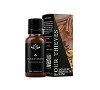Mystix London | Four Thieves Pure & Natural Essential Oil Blend 10ml - for Diffusers, Aromatherapy & Massage Blends | Perfect as a Gift | Vegan, GMO Free