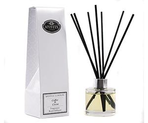 Mystix London Fragrance Oil Reed Diffuser | Coffee & Cocoa Scent | Long-Lasting Home Aroma for Cosy Spaces | Easy-to-Use Reeds | Safe & Elegant Fragrance Solution | 100ml Bottle