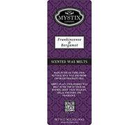 Mystix London | Frankincense & Bergamot - Wax Melts Clamshell 90g (10 Cubes) | 100% Natural SOYA Wax | Long-Lasting Fragrance for Aromatherapy & Soothing Atmosphere