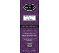Mystix London | Fresh Linen & Cucumber - Wax Melts Clamshell 5 x 90g (50 Cubes) | 100% Natural SOYA Wax | Long-Lasting Fragrance for Aromatherapy & Soothing Atmosphere