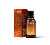 Mystix London | Gemini Zodiac Sign Essential Oil Blend 10ml | 100% Pure & Natural | Aromatherapy for Air Signs | Ginger, Bergamot, Basil, Grapefruit, Neroli | Vegan, GMO Free