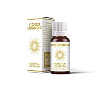 Mystix London | Good Morning Essential Oil Blend 10ml | Basil | Black Pepper | Eucalyptus | Frankincense | Lemongrass | Lime | Orange | Pine | Energising Wake-Up Aromatherapy | Vegan, GMO Free