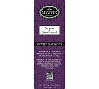 Mystix London | Jasmine & Sandalwood - Wax Melts Clamshell 5 x 90g (50 Cubes) | 100% Natural SOYA Wax | Long-Lasting Fragrance for Aromatherapy & Soothing Atmosphere