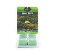 Mystix London | Jungle Fever - Wax Melts Clamshell 60g (6 Cubes) | 100% Natural SOYA Wax | Long-Lasting Fragrance for Aromatherapy & Soothing Atmosphere