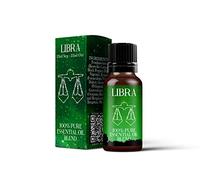 Mystix London | Libra Zodiac Sign Astrology Essential Oil Blend 10ml | Basil (Ocimum Basilicum), Bergamot & Frankincense | Calming Balanced Aroma