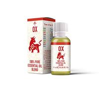 Mystix London | Ox Chinese Zodiac Essential Oil Blend 10ml | 100% Pure & Natural | Aromatherapy for Strength & Stability | Cedarwood, Chamomile, Ho Wood, Lavender, Lime | Vegan, GMO Free