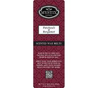 Mystix London | Patchouli & Bergamot - Wax Melts Clamshell 90g (10 Cubes) | 100% Natural SOYA Wax | Long-Lasting Fragrance for Aromatherapy & Soothing Atmosphere